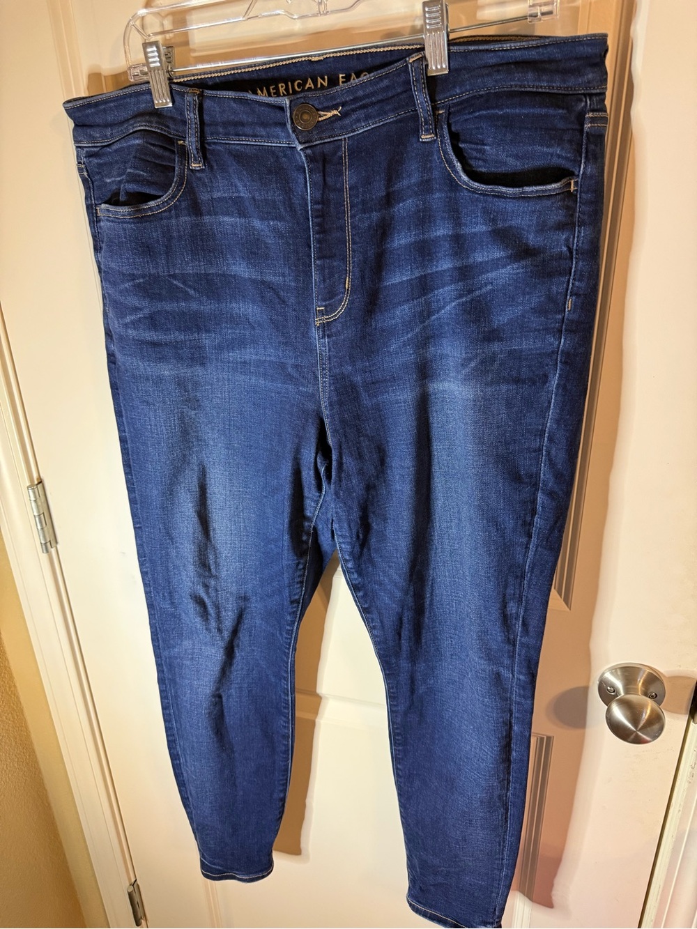 American Eagle Super Stretch Jeans Women’s Size 16 Short Dark Wash Skinny